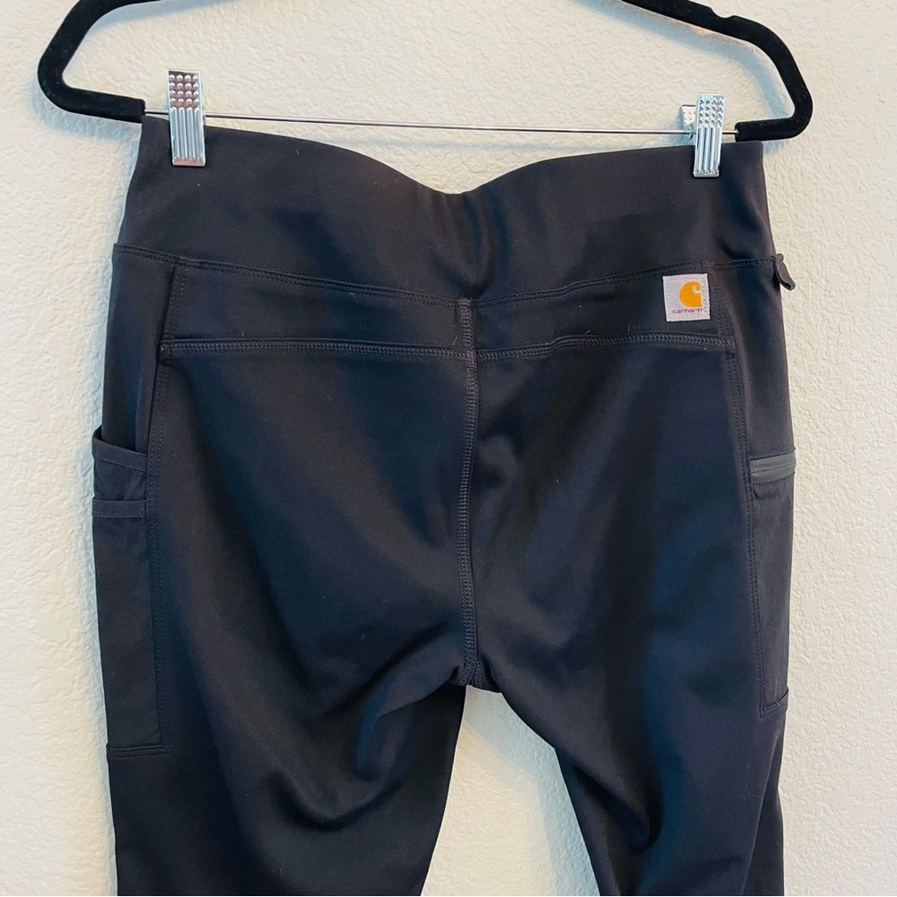 Carhartt Black Womens Force Fitted Lightweight Utility Leggings | Medium - Picture 3 of 6